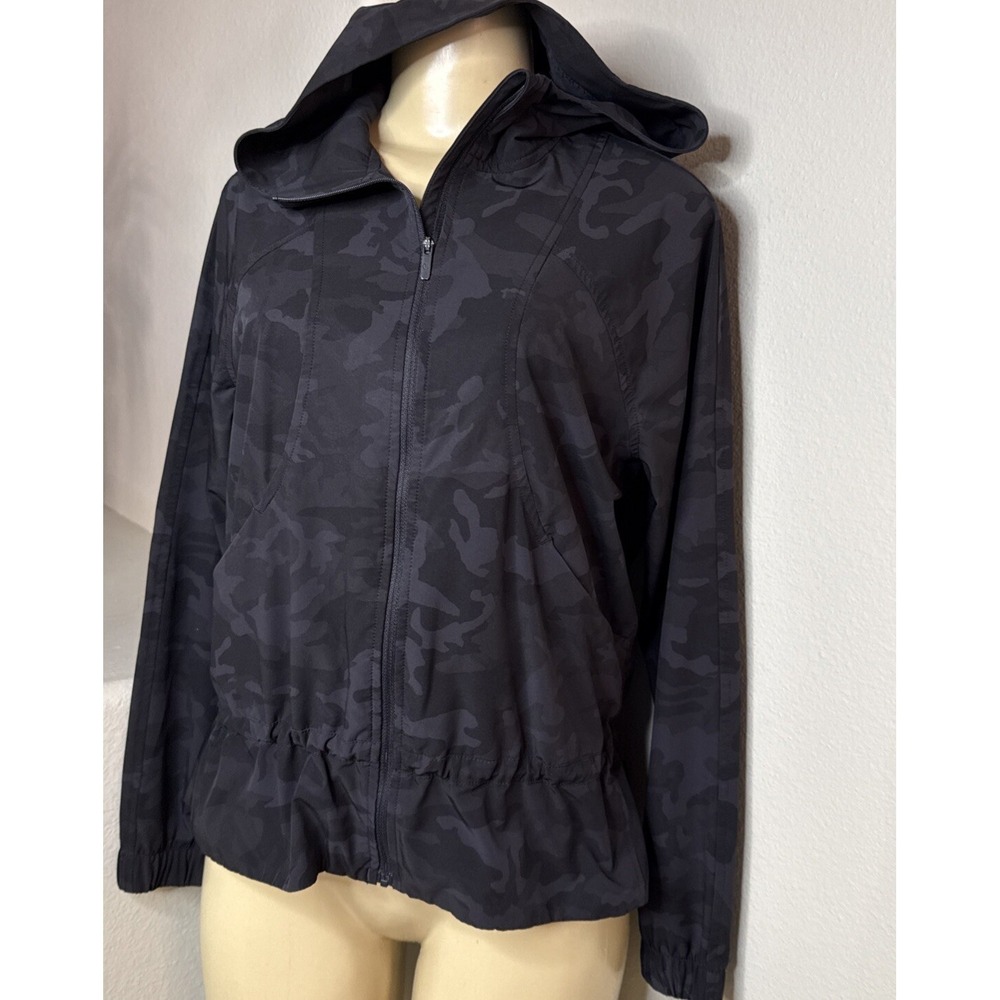 Lululemon Jacket Women Sz 4 Face Forward Incognito Camo Athletic LW4AVRS - Picture 8 of 10